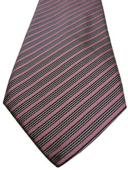 CHARLES TYRWHITT Mens Tie Pink – White & Black Stripes
