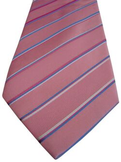 HAWES & CURTIS Mens Tie Pink – Multi-Coloured Stripes