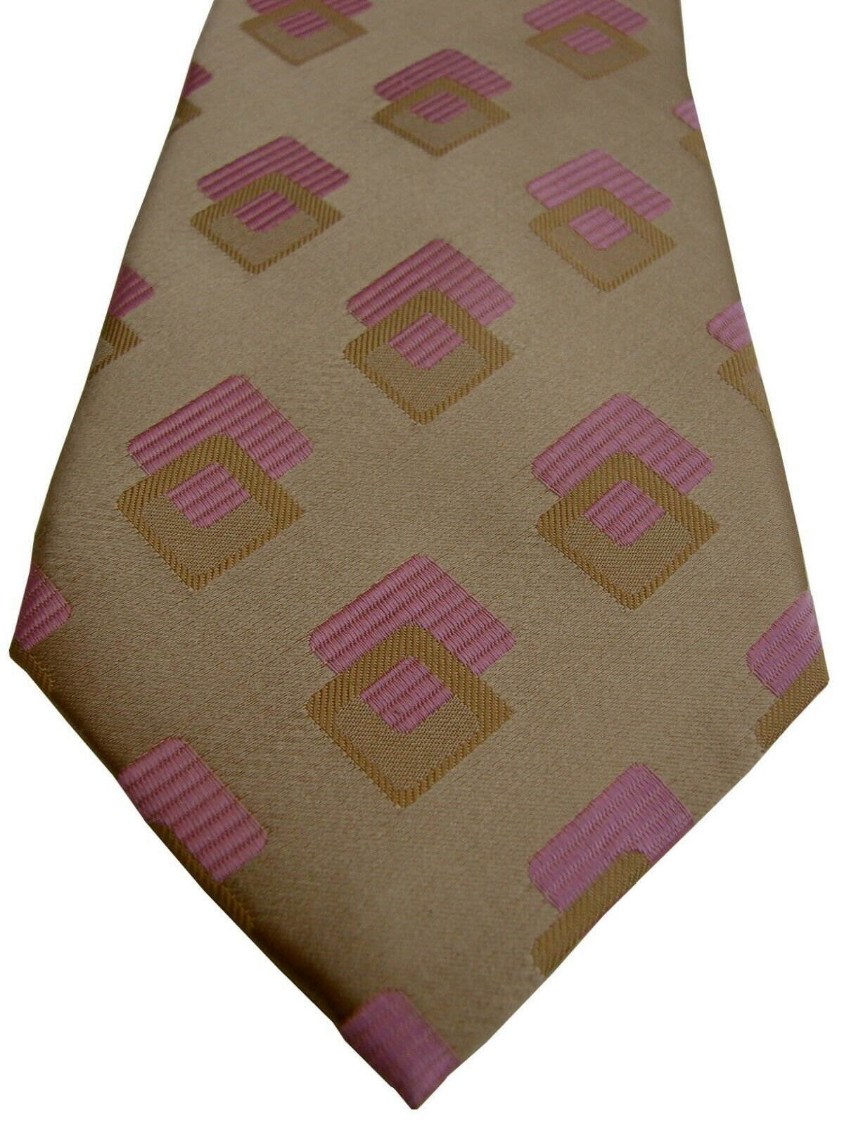 Ted Baker Men's Tie Tan 100% Silk