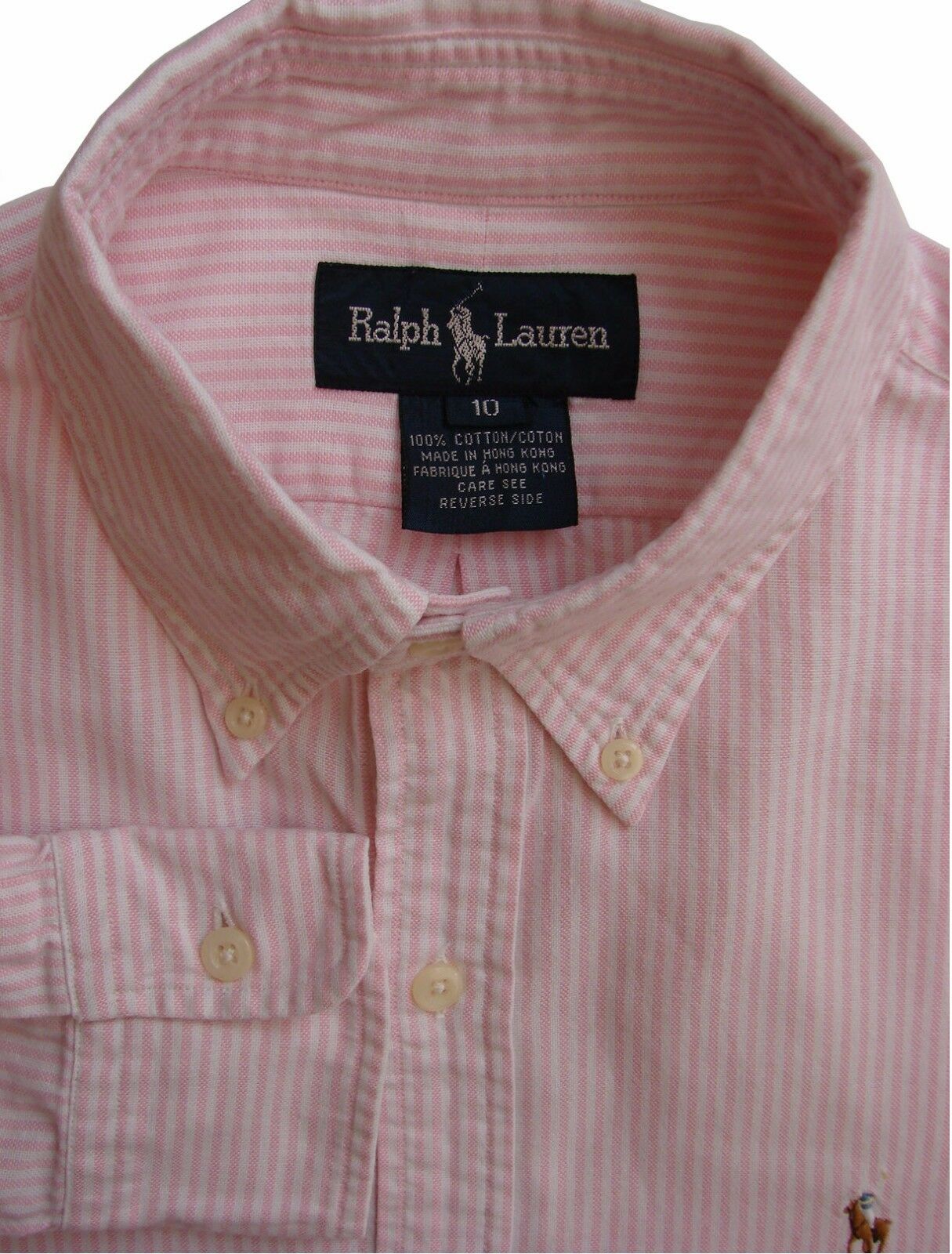 ralph lauren pink striped shirt mens