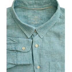 MARKS & SPENCER M&S Shirt Mens 16.5 L Blue LINEN