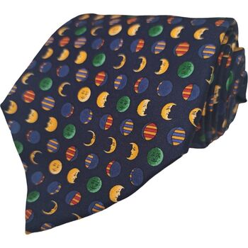 SALVATORE FERRAGAMO Tie Mens Tie Stages Of The Moon NEW