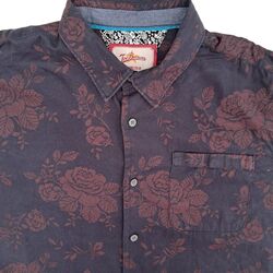 JOE BROWNS Shirt Mens 16.5 M Brown - Flowers